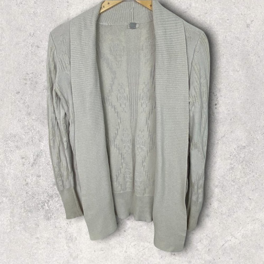 Urban Outfitters Open Front Knit Cardigan Sweater Beige Tan‎ Size Medium Boho M